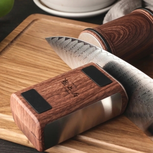 Magnetic Rolling Knife Sharpener - Walnut