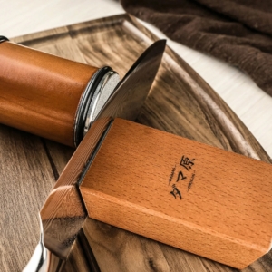 Magnetic Rolling Knife Sharpener - Oak