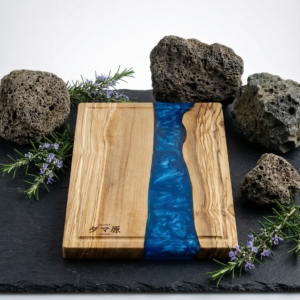 Artisan Cutting Board – Resin & Olive Wood