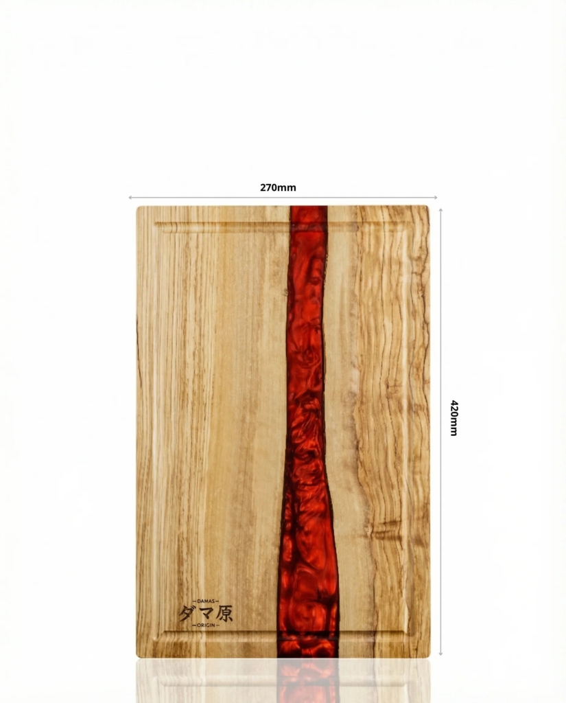 Artisan Cutting Board – Resin & Olive Wood