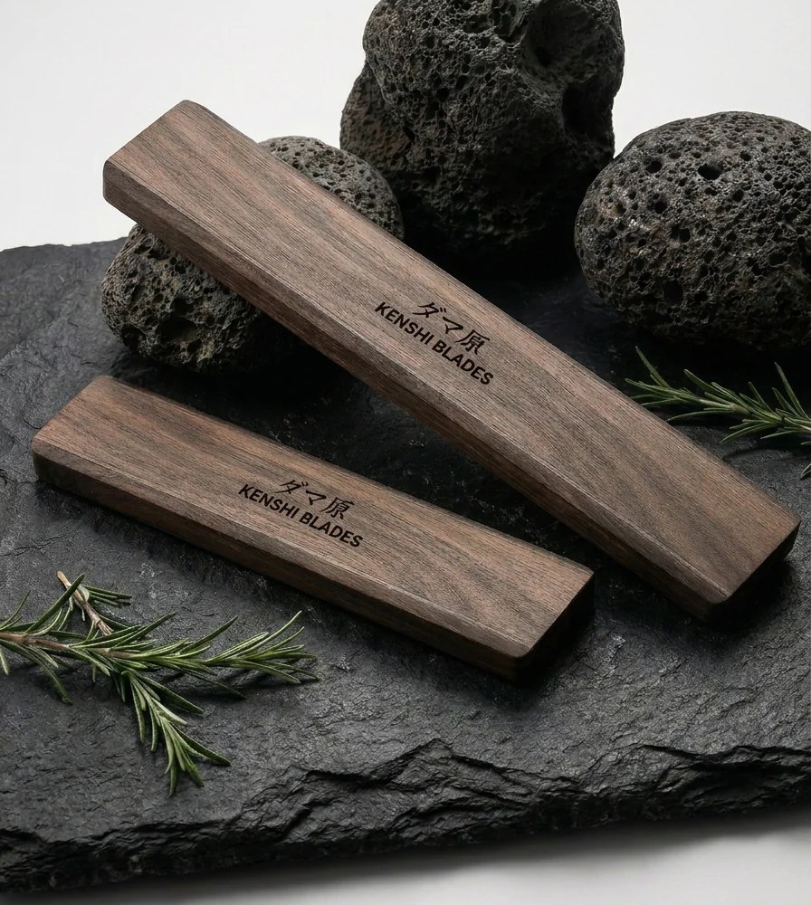 Black Walnut Magnetic Wall Knife Holder
