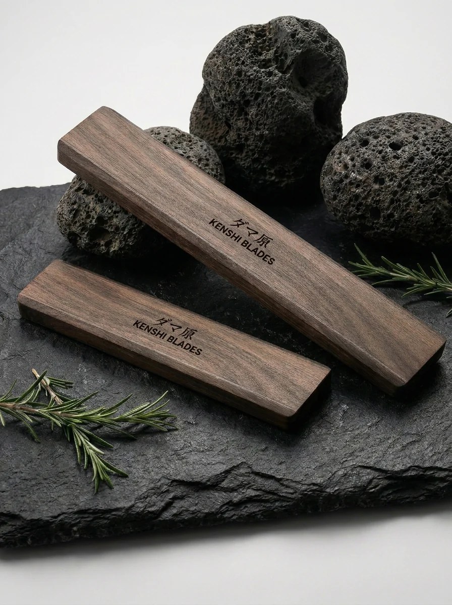 Black Walnut Magnetic Wall Knife Holder