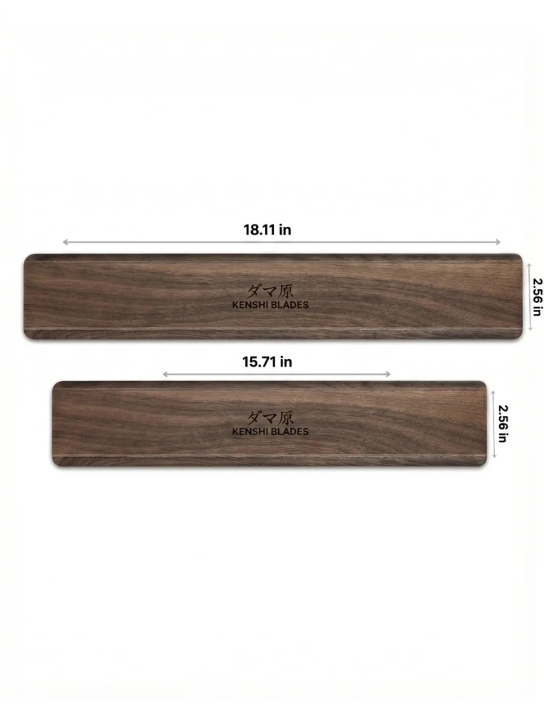 Black Walnut Magnetic Wall Knife Holder