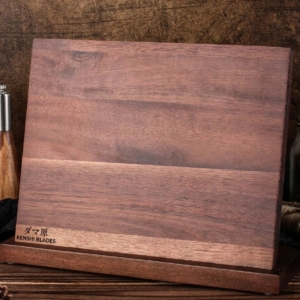 Natural Acacia Wood Magnetic Knife Stand