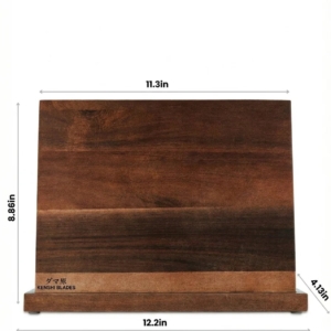 Natural Acacia Wood Magnetic Knife Stand