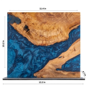 Magnetic Knife Stand in Stabilized Wood and Resin