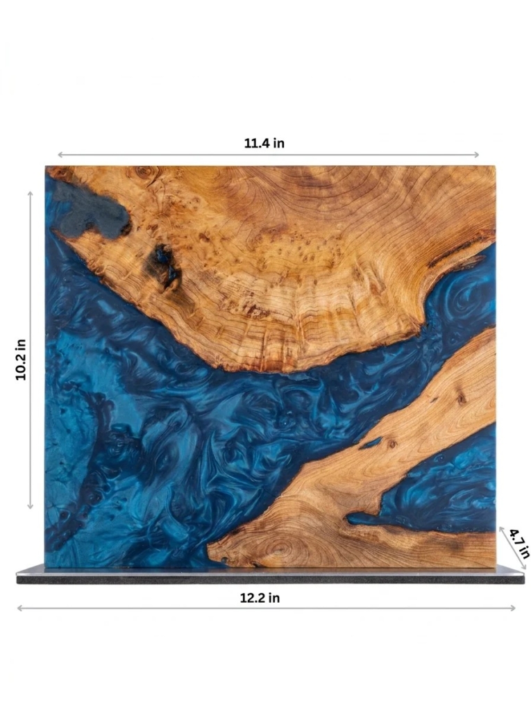 Magnetic Knife Stand in Stabilized Wood and Resin